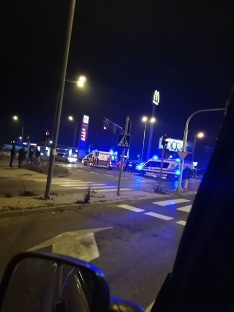 Wypadek przy ulicy Wernera w Radomiu.