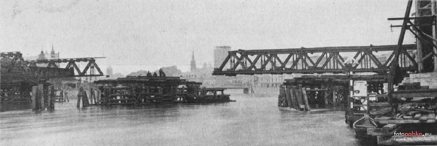 Budowa Mostu Grunwaldzkiego we Wrocławiu
