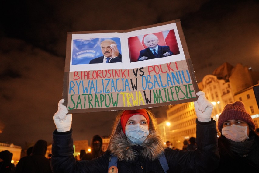 Kolejny raz kobiety wyszły protestować na ulicach Poznania....