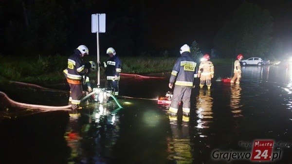 Podlascy strażacy interweniowali 30 razy po burzy jaka przeszła 20 czerwca przez województwo podlaskie