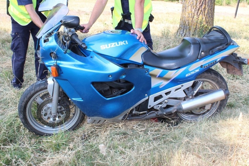 24-letni motocyklista z obrażeniami ciała został...