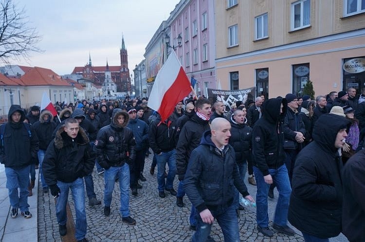 NOP Białystok. Manifestacja patriotyczna pamięci Żołnierzy Wyklętych (zdjecia, wideo)