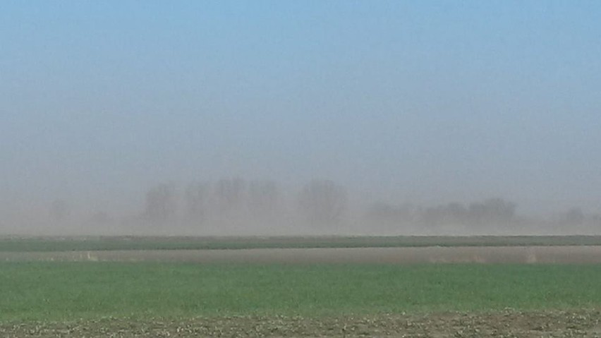 Od rana mieszkańcy regionu muszą użerać się z pyłem, który...