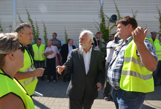 Protest cukrowników i plantatorów buraka cukrowego w Malborku (26.08.2013 r.)