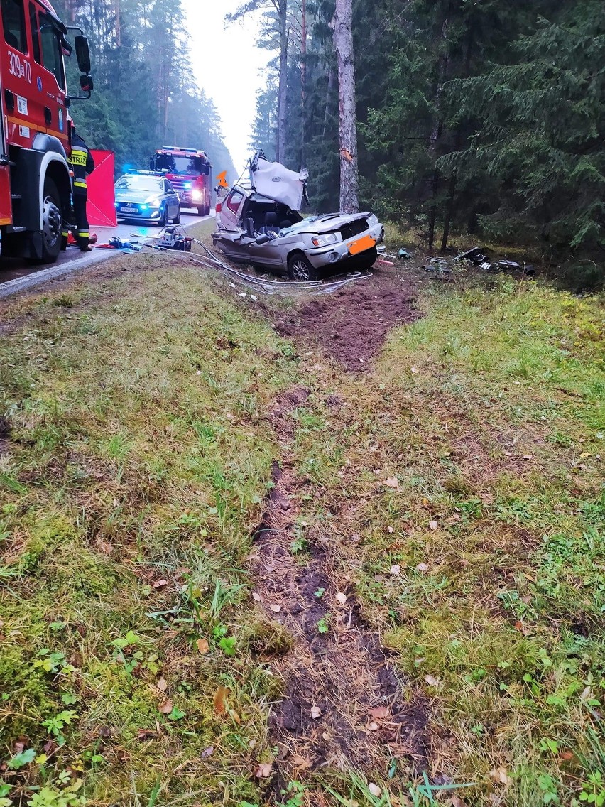 Żednia. Śmiertelny wypadek kierowcy subaru forester....