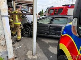 Wypadek w Opolu. Na skrzyżowaniu ul. Kwoczka z Prószkowską zderzyły się dwa samochody. Dwie osoby trafiły do szpitala, w tym dziecko