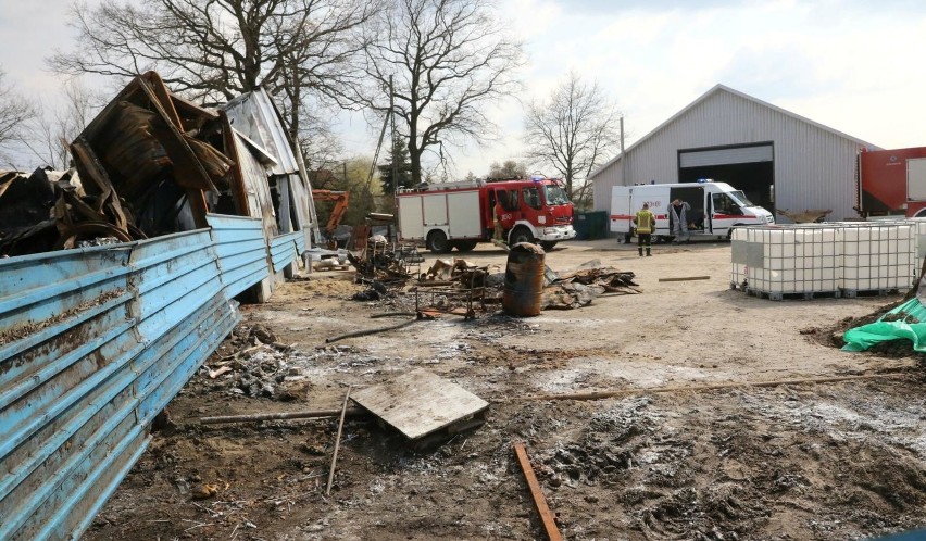 Wilczyce, teren po pożarze