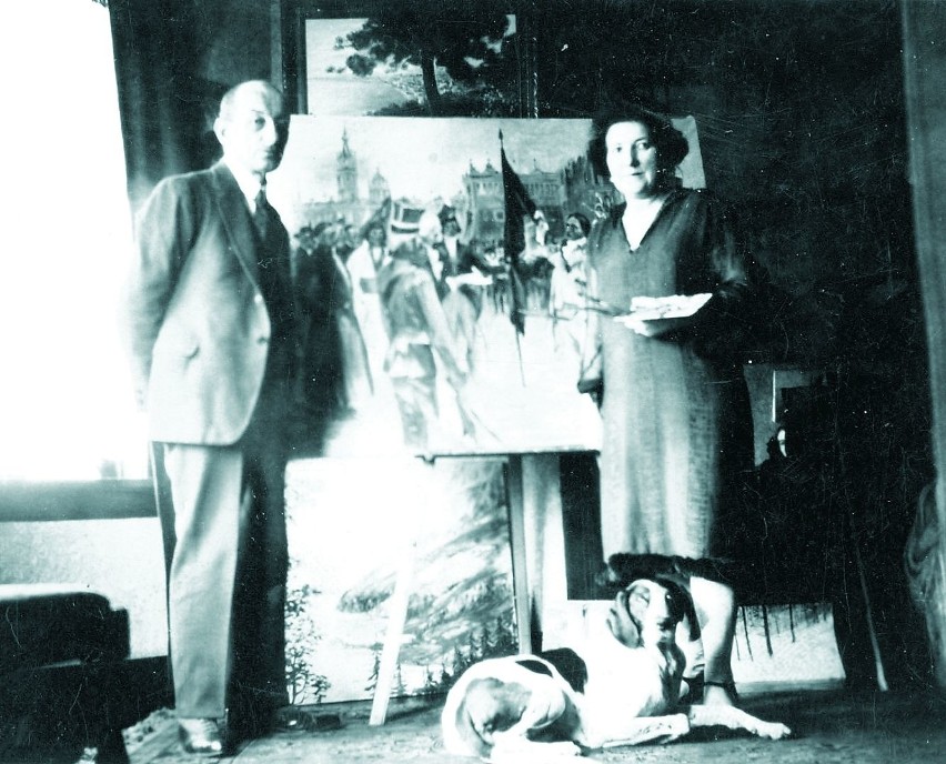 Zdjęcie z pobytu Kapturkiewiczów w Chicago, styczeń 1928 -...
