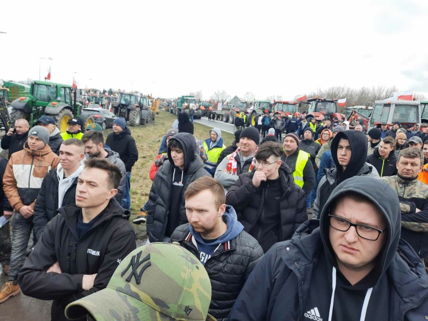 Protest rolników w Radomiu we wtorek, 20 lutego.
