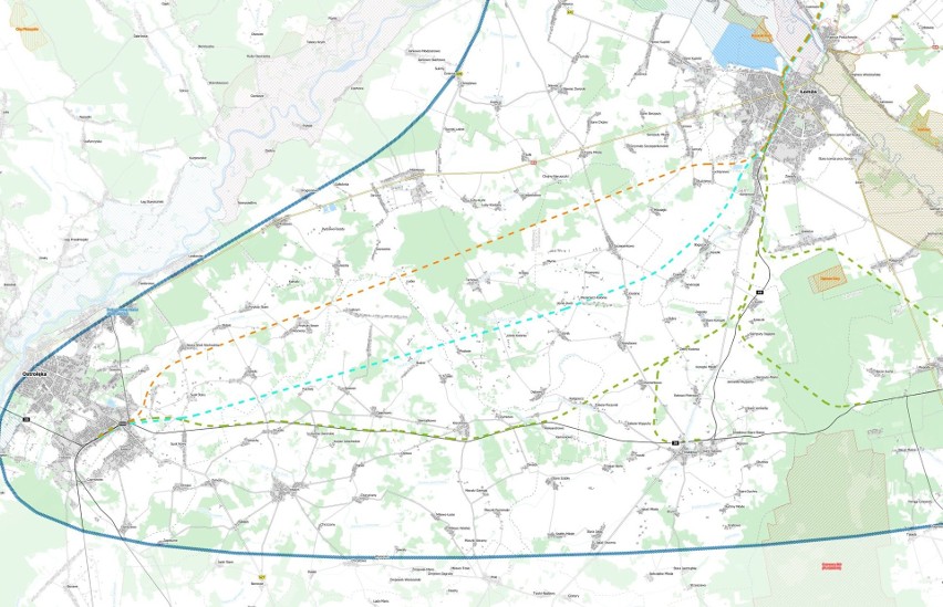 Ostrołęka. Spółka Centralny Port Komunikacyjny pokazała warianty linii kolejowej Ostrołęka-Łomża [ZDJĘCIA]