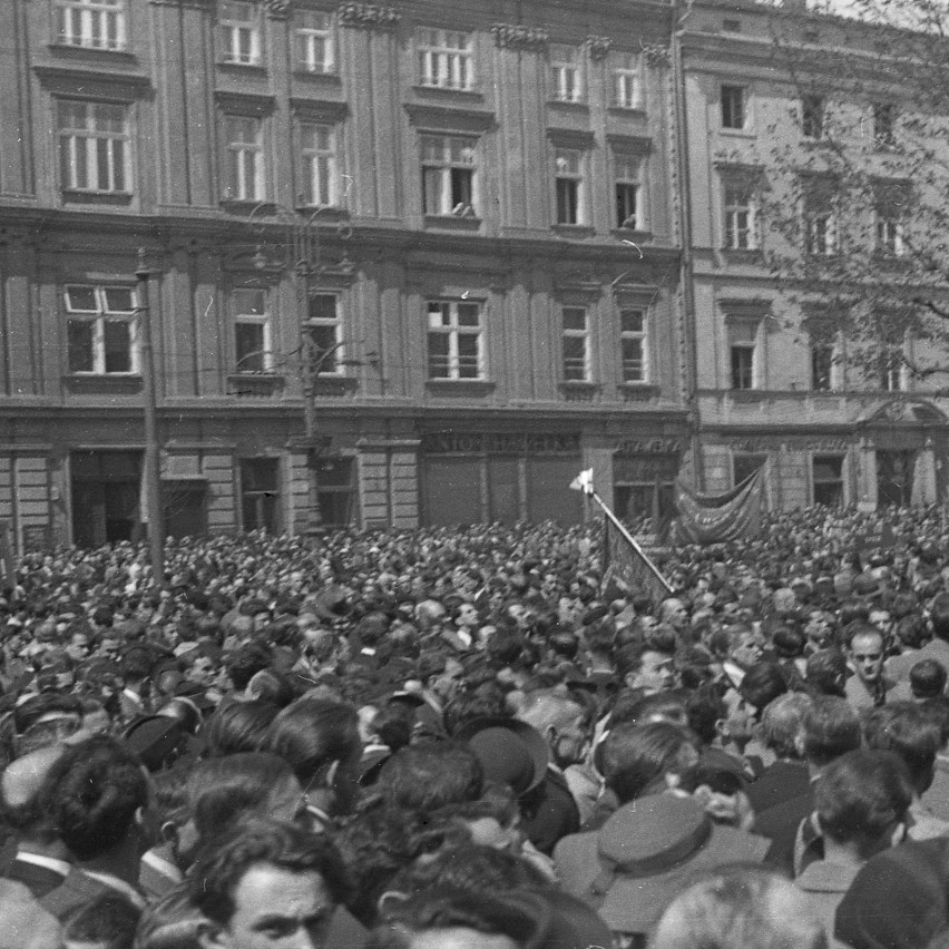14 lipca 1950 roku odbył się wielki wiec na Starym Rynku...