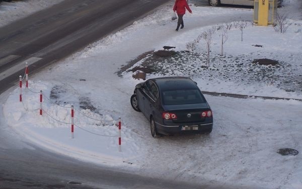 Tak też można zaparkować