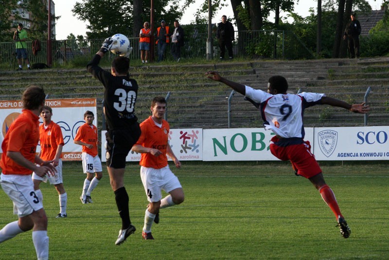 I liga pilki noznej - Odra Opole-Zaglebie Lubin 0-3.