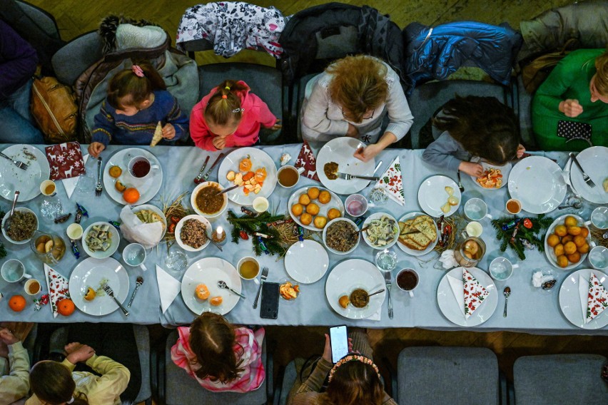 Wigilia dla uchodźców z Ukrainy w Ukraińskim Narodowym Domu...