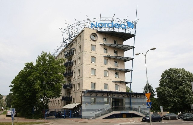 Logo Nordea na siedzibie banku w Gdyni było dobrze widoczne