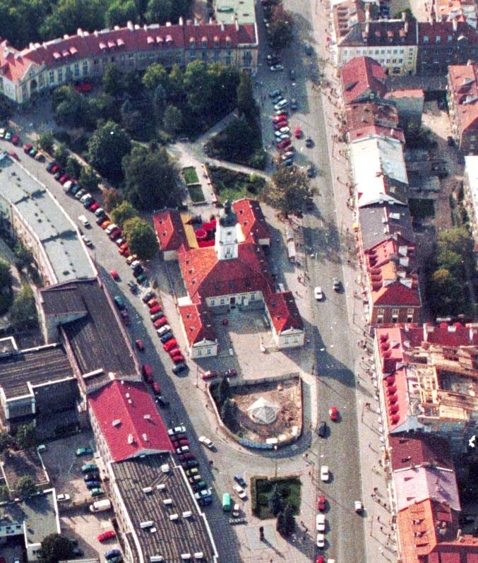 Rynek Kościuszki i okolica z lotu ptaka