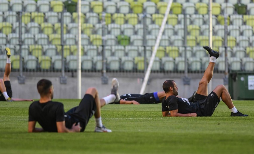 Piłkarze Lechii Gdańsk szlifują formę. Biało-zieloni trenowali na Stadionie Energa Gdańsk [galeria]