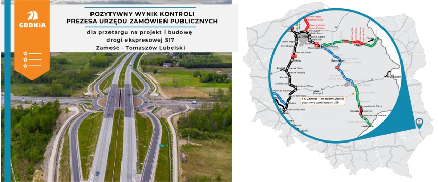 S17 wydłuża się w stronę granicy. Kto wybuduje odcinek od Zamościa do Tomaszowa Lubelskiego?