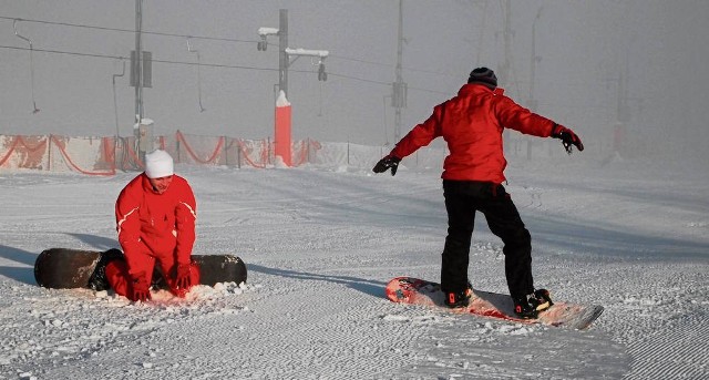Młodzi Białorusini byli jednymi z pierwszych narciarzy jeżdżących w Bukowinie Tatrzańskiej