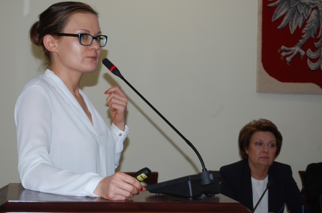 Agnieszka Lenartowicz  opowiedziała o działalności stowarzyszenia.