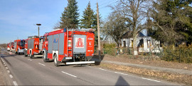 Pożar domu w Rudce