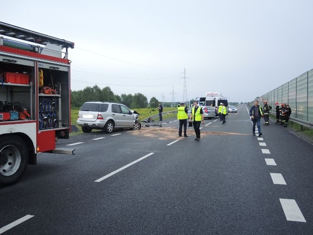 Chrysler został uderzony w bok od strony pasażera. Auto wypadło z drogi i dachowało. W środku były trzy osoby. 29-letnia kobieta ze Szczecina i jej 6-letni synek zginęli.