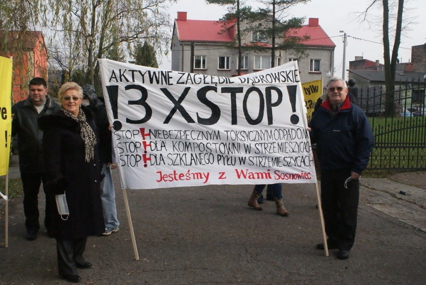 Mieszkańcy Strzemieszyc protestowali przeciwko odpadom...