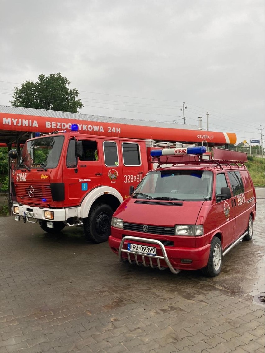 Straże pożarne w gminie Skawina są w gotowości, ale podczas...