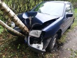 Wypadek w Chłopskiej Kępie. Sprawca porzucił auto [ZDJĘCIA]