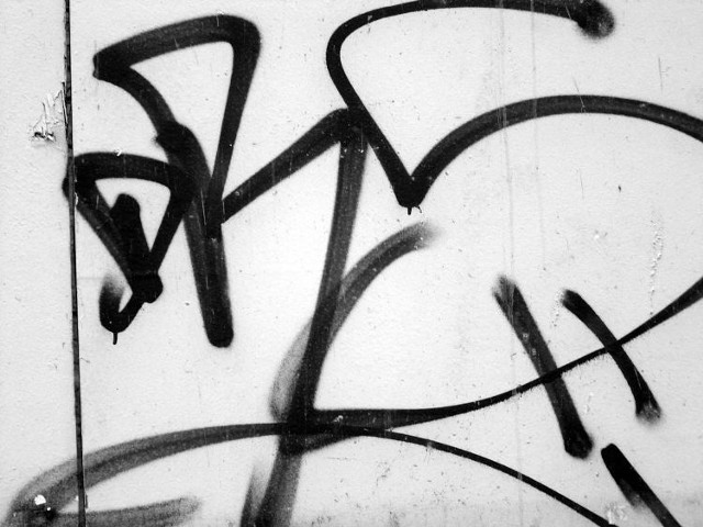 Większość graffiti to zwykłe bazgroły sprayem