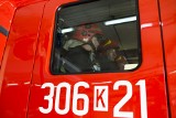 Zderzenie wozu strażackiego z samochodem dostawczym u zbiegu Markwarta i 3 Maja