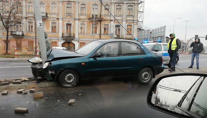 Wypadek na wiadukcie Dąbrowskiego w Białymstoku