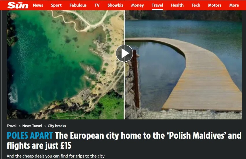 Zagraniczne media z zachwytem o "polskich Malediwach"....