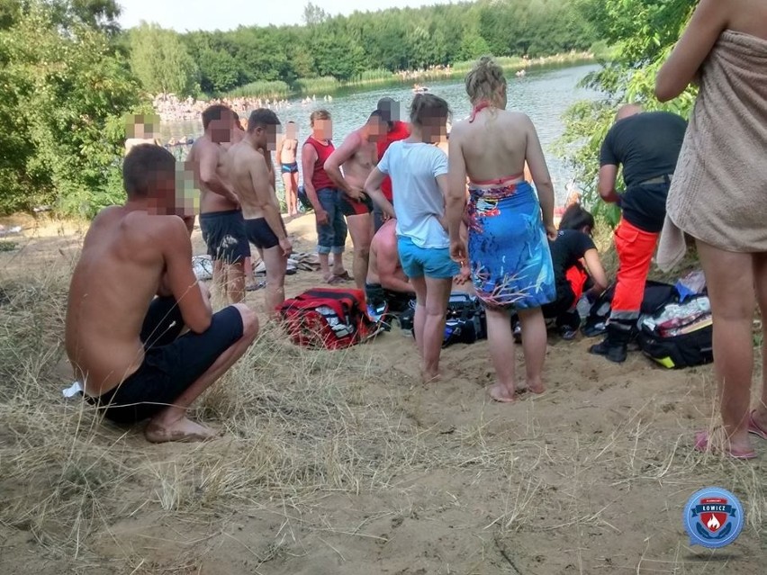Dramat koło Łowicza. Łodzianin topił się w kąpielisku przy żwirowni [ZDJĘCIA]