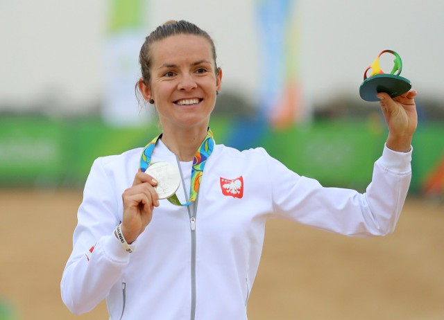 Brazylia rio de janeiro 20 08 2016igrzyska olimpijskie w rio de janeirona zdjeciu maja wloszczowska ktora zdobyla srebrny medalfot.andrzej szkocki/ polska press