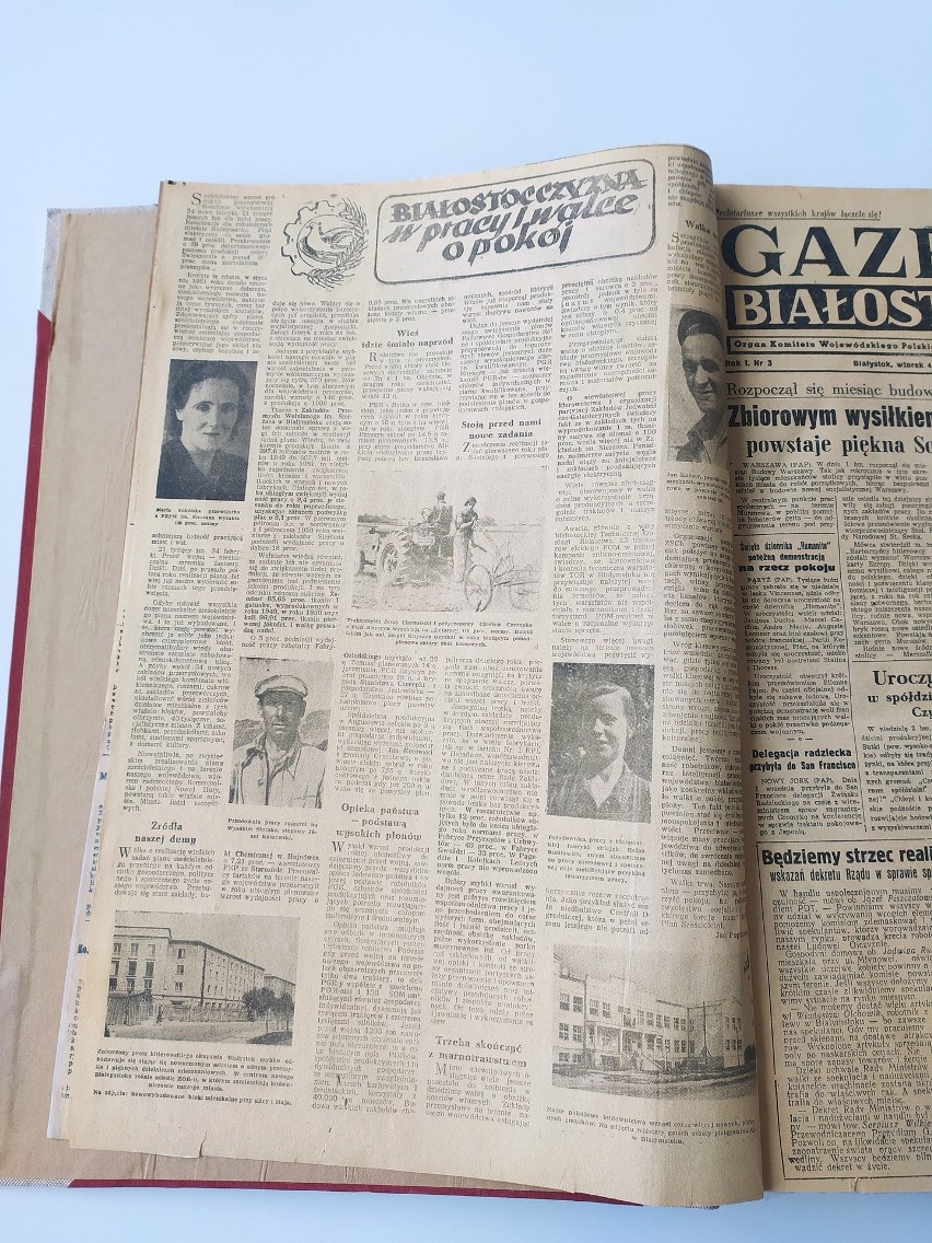 Tak wyglądał pierwszy numer "Gazety Białostockiej". Został...