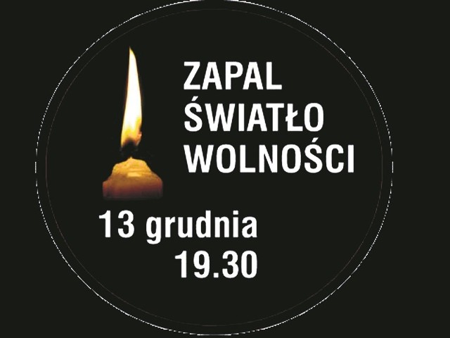 Logo akcji "Ofiarom stanu wojennego. Zapal Światło Wolności". Więcej na www.pamiec.pl.