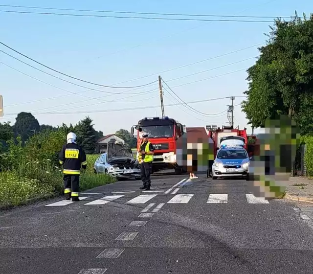 Wypadek w Prandocinie Iłach na drodze lokalnej