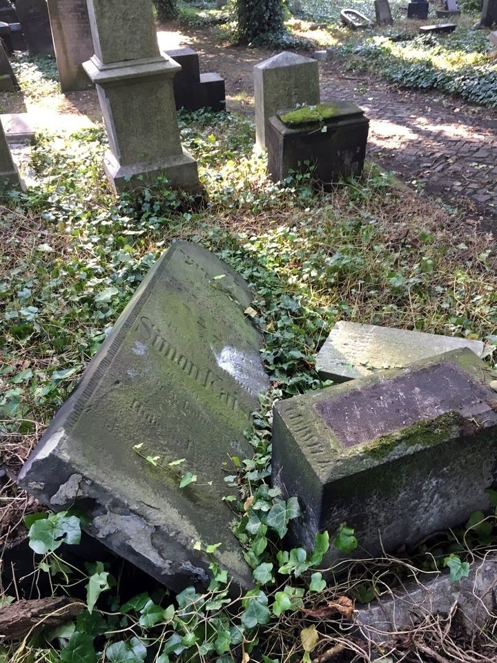 O zniszczeniu macew na zabytkowym cmentarzu żydowskim w...