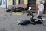 Wypadek motocyklisty na Rzgowskiej [ZDJĘCIA]