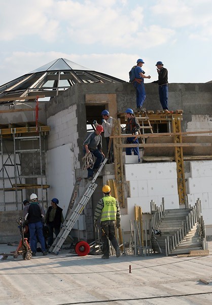 Zdjecia z budowy Galerii Slupsk pomiedzy ulicami Tuwima i...