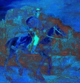 Obraz „Jeździec polski” na wystawie w Łazienkach 
