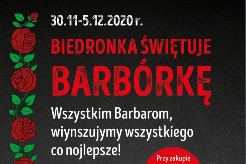 Specjalna promocja na Barbórkę w sklepach sieci Biedronka na...