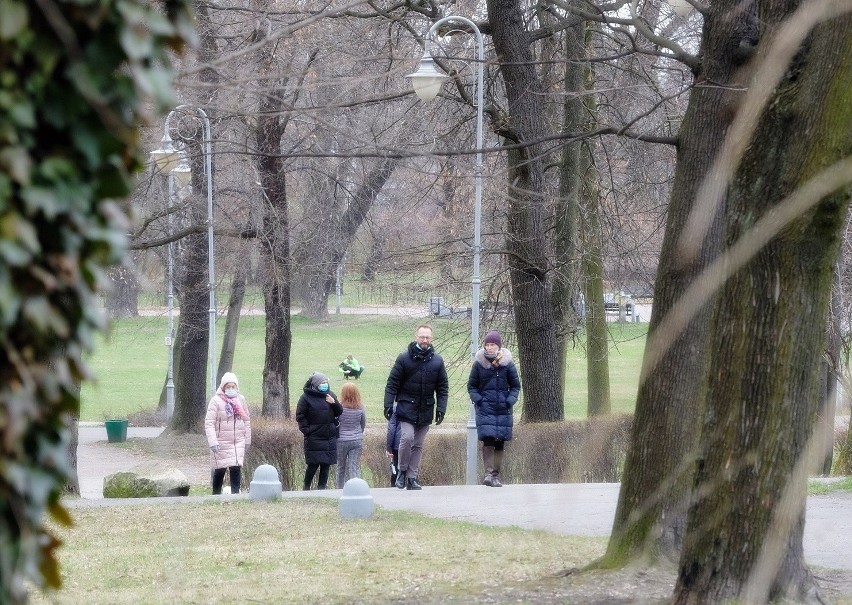 Park Kościuszki w Katowicach w Wielkanoc....