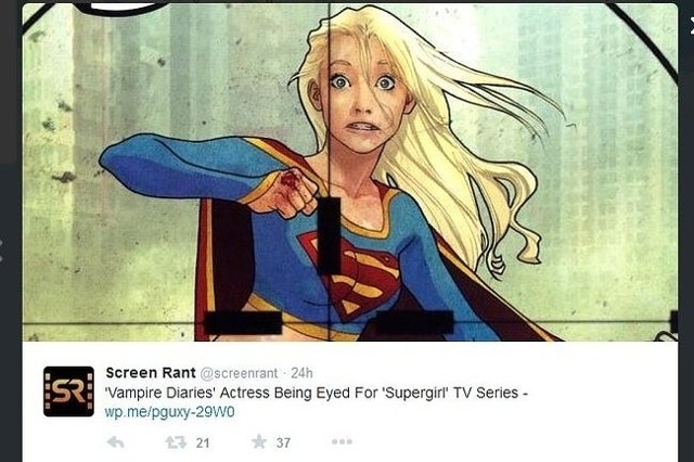 Kto wcieli się w Supergirl? (fot. screen z Twitter.com)