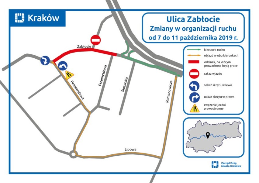 Kraków. Kolejne remonty i znów utrudnienia dla kierowców [HARMONOGRAM ROBÓT]