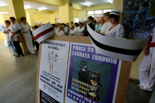 Akcje protestacyjne pielęgniarek  odbędą się we wszystkich placówkach służby zdrowia w Śląskiem