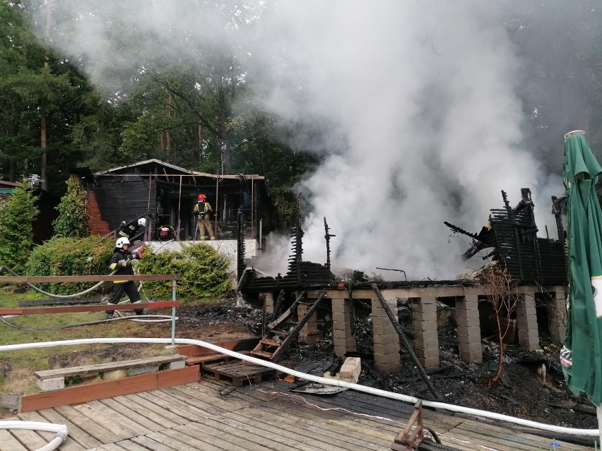 Spłonęły dwa domki letniskowe w gminie Ciechocin,...