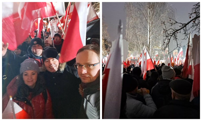 Podlasianie w Warszawie na Proteście wolnych Polaków