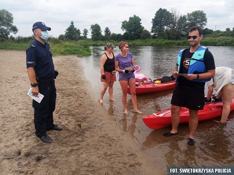 Akcja "Kręci mnie bezpieczeństwo… nad wodą" w gminie Sobków